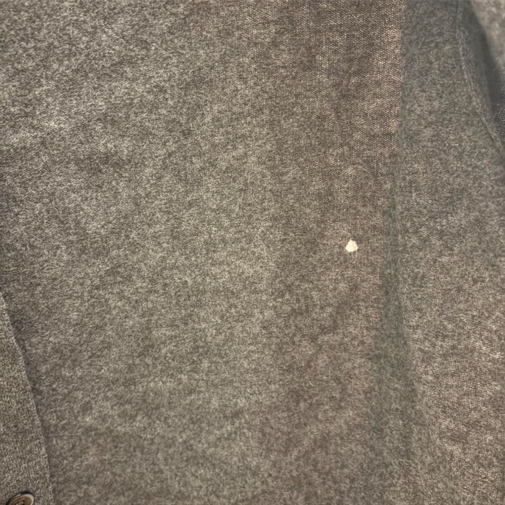 Comme des Garcons Gray Cardigan with Red Heart - Picture 4 of 6